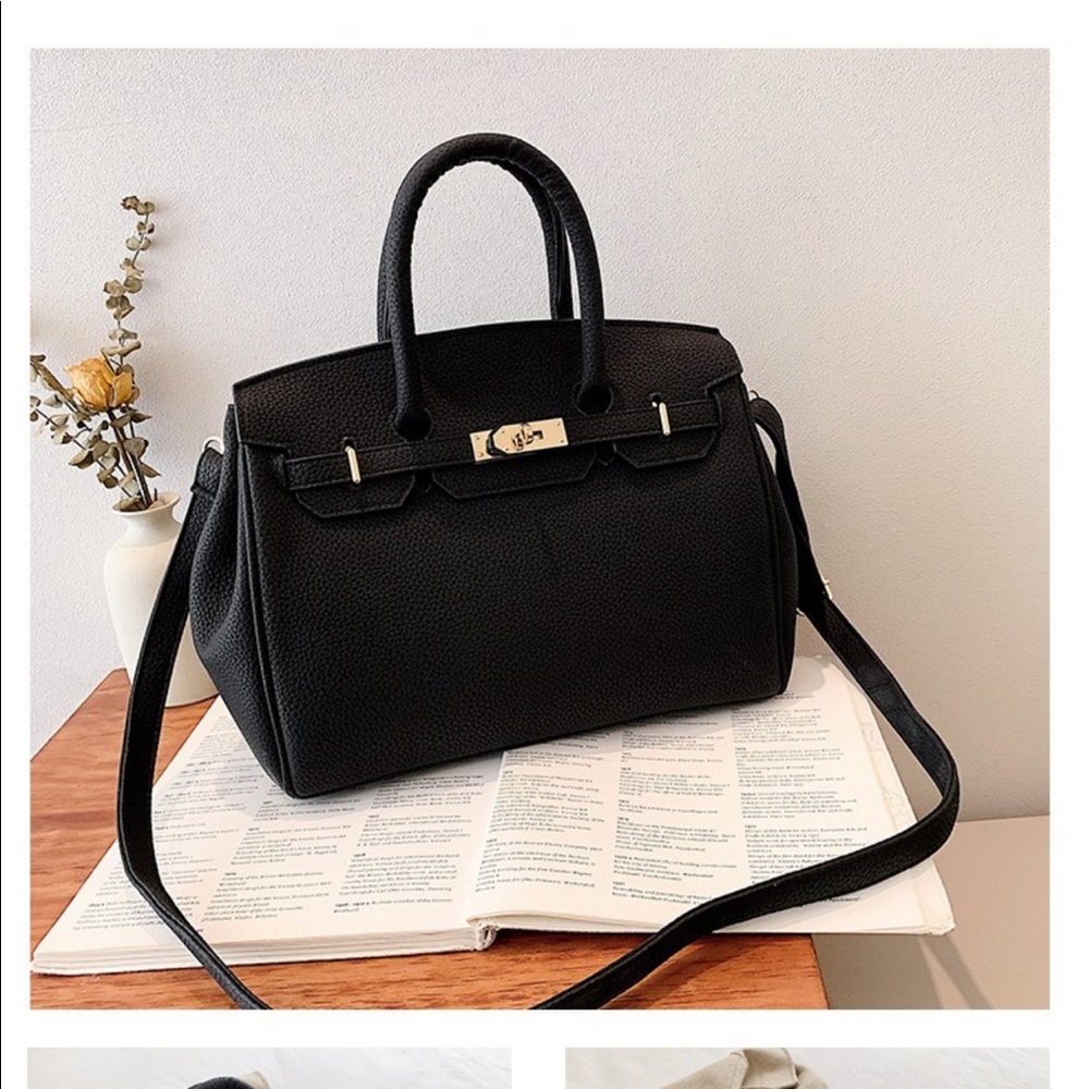 Large black handbag